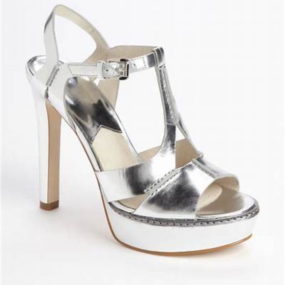 MICHAEL Michael Kors Shoes - Michael Kors Camilla silver strap platform sandals